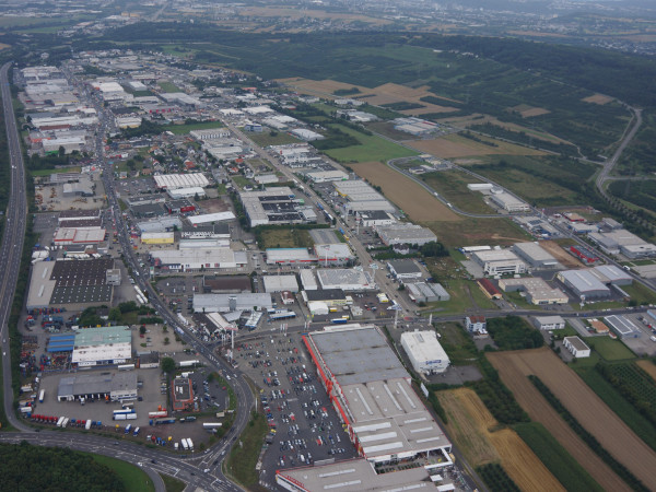 Gewerbepark Mülheim-Kärlich, Luftansicht