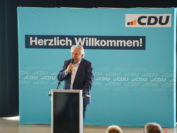 Gründer der CompuGroup Medical Frank Gotthardt war Gastgeber des CDU-Sommerempfangs.