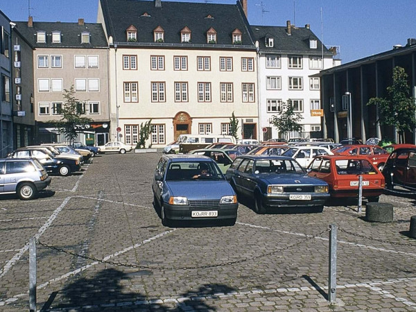 Koblenzer Münzplatz im Jahr 1986.