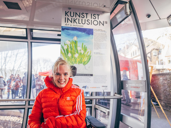 "Kunst ist Inklusion" - neue Kunstausstellung in der Koblenzer Seilbahn