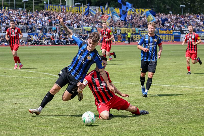 Leon Waldminghaus im Pokalfinale gegen die SG Schneifel