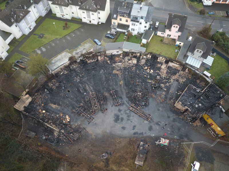 Lokschuppenbrand, Engers