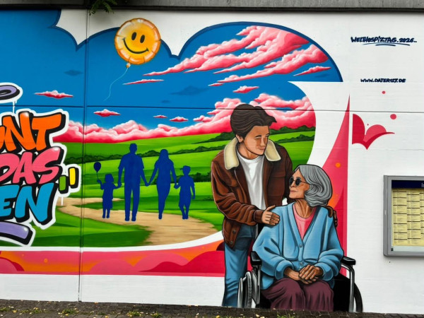 Rechter Abschnitt des Graffitis