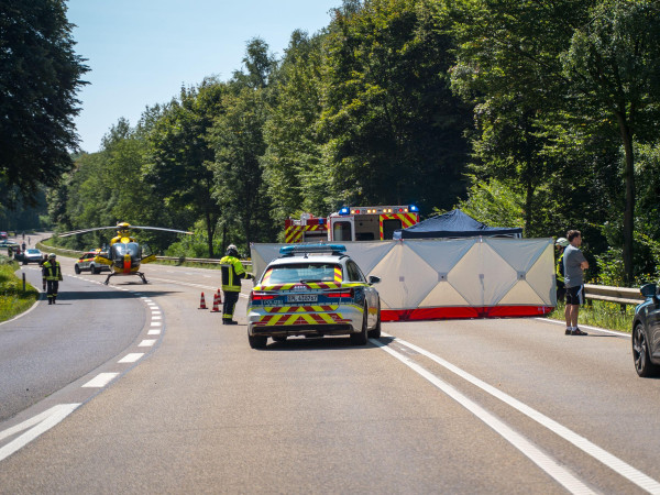 Rettungshubschrauber im Einsatz.