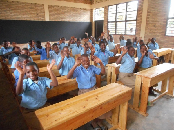 Schulbau in Ruanda