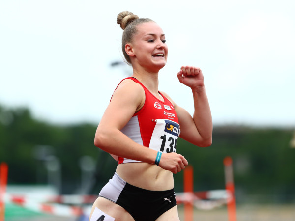 Sophia Junk steht in der deutschen Hallenbestenliste auf Position zwei über 60 Meter.