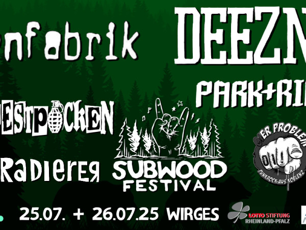 Subwood-Festival 2025: Das Lineup.