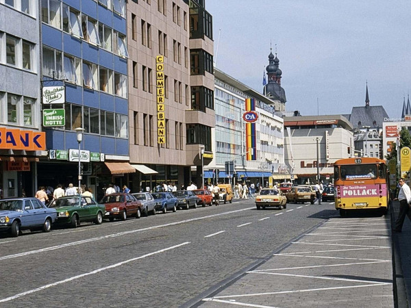 Viktoriastraße Koblenz im Jahr 1986.